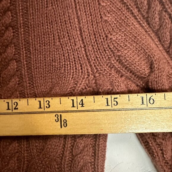 J. Crew Italian Cashmere Womens XXSmall Cable Knit Sweater Dusty Pink Comfort Ca - Picture 8 of 10